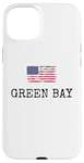 iPhone 15 Plus Green Bay City USA Flag State Travel US America Women Men Case