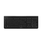 CHERRY KW 3000, Clavier sans fil avec pavé numérique, Disposition allemande (QWERTZ), Connexion radio 2,4 GHz, Touches silencieuses, Design plat, Alimenté par batterie, Noir