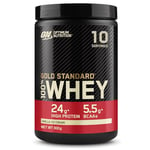 Optimum Nutrition Gold Standard 100% Whey Muscle Building and Recovery Protein Powder with Naturally Occurring Glutamine and BCAA Amino Acids, Vanilla Ice Cream Flavour, 10 Servings, 300g