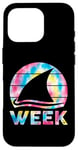 Coque pour iPhone 16 Pro 2025 Week Retro Shark Fin Lover Sea Ocean Animal Summer Trip