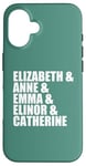 iPhone 16 Elizabeth Anne Emma Elinor Catherine Jane Austen Leads Meme Case