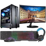 VIST Gaming PC Ryzen 7 5700G - 32 GB RAM - RX VEGA8 - 1 TB M.2 SSD - LCD 24 - Windows 11 Pro