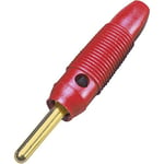 BKL Electronic 072149/G Fiche banane mâle, droit Ø de la broche: 4 mm rouge 1 pc(s)