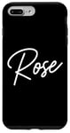 Coque pour iPhone 7 Plus/8 Plus Rose Nom Femme Mignon Fille Élégante Femme Amour Manuscrite