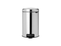 Brabantia 113581, 12 L, Rund, Rostfritt Stål, Plast, Pedal, 25,1 Cm