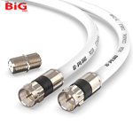 G - PLUG  2M  RG6  Coaxial  Cable  Connectors  Set –  High - Speed  Internet ,