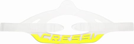 CRESSI for Professional Scuba Mask Series C Clear/Yellow Strap Original pour Les Masques de plongée et de Snorkeling Unisex-Adult, C_Transparent/Jaune, Standard