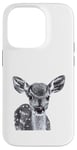 Coque pour iPhone 14 Pro Dessin à stylo et à l'encre de bébé cerf fauve mignon