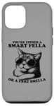 Coque pour iPhone 12/12 Pro Lunettes de soleil rétro Smart Fella Cat Graphic