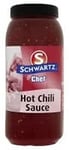 Schwartz Hot and Spicy Chilli Sauce, Versatile and Fiery Chilli Sauce for Burgers, Sausages and Kebabs, Ideal to Add to Casseroles and Curry Dishes, 2.48 kg, 9920 gram