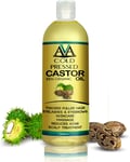 100% Pure Castor Oil Cold Pressed for Stronger Hair, Skin & Nails, No Mineral Oi
