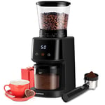 SHARDOR Conical Burr Coffee Grinder Electric, 31 Precise Grind Settings Coffee Bean Grinder for Espresso/Drip/Pour Over/Cold Brew/French Press, LCD Screen and Precise Digital Timer, Black