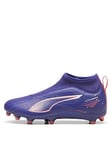 Puma Junior Ultra 5 Match Firm Ground Football Boots, Purple, Size 11