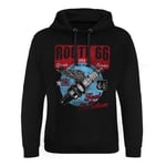 Hybris Route 66 Vintage Spark Epic Hoodie Herr (Black,XXL)