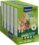 VITAKRAFT - Nourriture pour Lapin Nain "Vita Special" - Alimentation Complète Pour Lapin Nain - Spécial Anti-Odeurs - Riche en Vitamines et Minéraux - Lot de 5 Boîtes de 600g