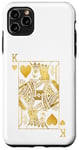 Coque pour iPhone 11 Pro Max Cartes de poker Lucky Knight King of Hearts Game Casino