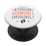 Annonce Grossesse Humour Bébé Future Maman Enceinte 2025 PopSockets PopGrip Adhésif