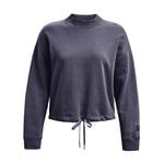 Women's Pullover Sweatshirt Under Armour UA Essential Fleece Script in Grey