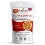 Vitamin B Complex 120 High Strength Tablets  B1 B2 B3 B5 B6 B7 B9 B12