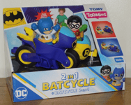 Tomy Toomies - Batman 2 In 1 Batcycle Vehicle - Batman & Robin - BRAND MEW