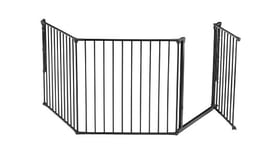 BabyDan Skagen L, 90-223 cm, Barrière de sécurité/barrière d'escalier/séparation de pièce, noire, fabriquée en Danemark - Barrière pour bébés (Barrière pour animaux/barrière pour chiens/cage à chiens)