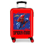 Marvel Spiderman Street Valise Trolley Cabine Rouge 37x55x20 cms Rigide ABS Serrure à combinaison 34L 2,6Kgs 4 roues doubles Bagage à main