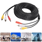 3 In 1 Extension Cord Audio/Video Power Cable Line For CCTV Car Rear View Ca GDS