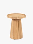 4 Seasons Outdoor Pablo Round Garden Side Table, 45cm, FSC-Certified (Teak Wood), Natural