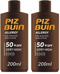 Piz Buin Allergy Sensitive Skin Sun Lotion SPF50+ 2 x 200ml