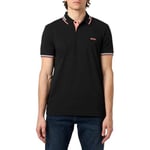 BOSS Mens Polo Shirt Polo Shirt Short Sleeve Top Black S