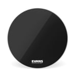 Evans Resonant Black Bass Drum Head, 20 Inch