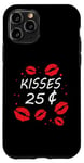 Coque pour iPhone 11 Pro Bisous 25 Cents Love Heart Funny Valentines Day