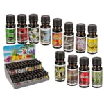 12-Pack - Doftolja / Parfymolja för Aromalampor - Olika dofter MultiColor 1 av varje (12-pack)