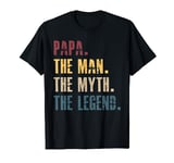 Papa Man Myth Legend For Mens & Dad Funny Father Gift T-Shirt