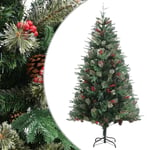 Sapin de No�l avec pommes de pin Vert 195 cm PVC et PE