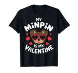 Miniature Pinscher My Valentines Hearts Day Mom Dad Minpin T-Shirt