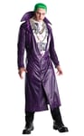 Mens Deluxe Suicide Squad Joker Costume Halloween Fancy Dress Jacket & Shirt