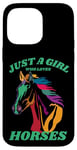 iPhone 14 Pro Max Just a Girl who Loves Horses for Horse Loving women girls Case