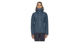 Veste impermeable femme rab namche gore tex bleu