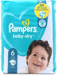 Pampers Baby Dry Size 6 XL Nappies 19 Pack X 1