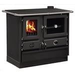 Cuisinière à bois Magnum Thermo en fonte | bouilleur - Noir