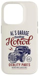 Coque pour iPhone 14 Pro Al's Hotrod Garage Classic Car Custom Al Design