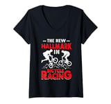 Womens The New Hallmark In Bicycle Racing V-Neck T-Shirt