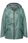 Ulla Popken Femme Grandes Tailles Veste Technique HYPRAR à Capuche, Tissu imperméable traité Bionic-Finish Vert Menthe 50+ 807794186-50+