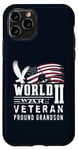 iPhone 11 Pro World War II 2 Veteran Proud Grandson Service Eagle Flag Case