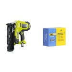 RYOBI - Cloueur de Finition 16G Air Comprimé 18V ONE+ - Pointe 19-64mm - Tête 1,6mm & Tacwise 0319 Clous de Finition 16G/40 mm, Boîte de 2.500