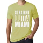 Homme Tee-Shirt Tout Droit Sorti De Miami - Straight Outta Miami - T-Shirt Graphique Éco-Responsable Vintage Cadeau Nouveauté