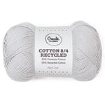 Cotton 8/4 Garn 100 g Recycled Pearl Grey A534 Adlibris