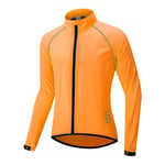 Wosawe-Veste De Pluie De Cyclisme À Haute Visibilité,Maillot Multifonction,Coupe-Vent À Vaccage Rapide,Pour Vélo De Route Et Vtt