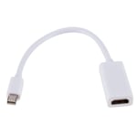 Mini Display Port DP Male to HDMI Female Cable Adapter-White